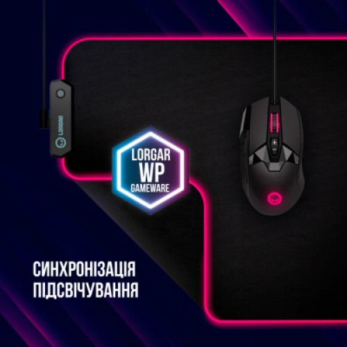 Коврик для мышки Lorgar Steller 913 RGB USB Black (LRG-GMP913)