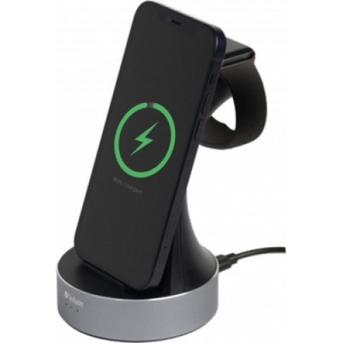 Зарядное устройство Verbatim 2in1 Apple Watch and iPhone Charging Stand (49555)