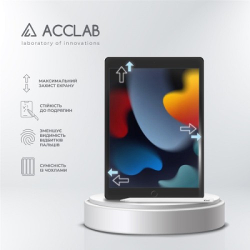 Стекло защитное ACCLAB Full Glue Apple iPad 10.2/9th 2021 10.2" (1283126575631) Стекло защитное ACCLAB Full Glue Apple iPad 10.2/9th 2021 10.2" (1283126575631)