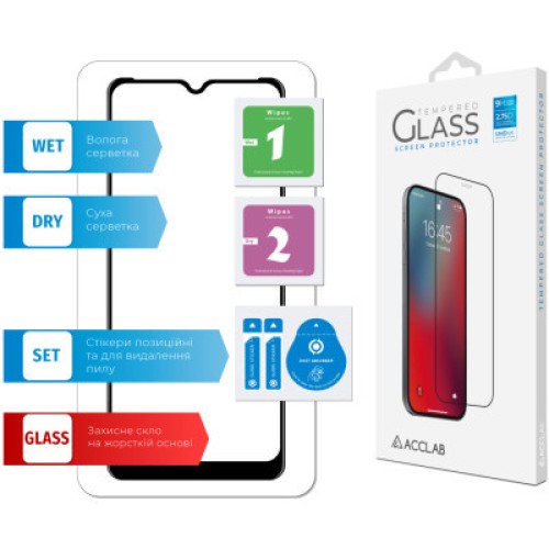 Стекло защитное ACCLAB Full Glue Nokia 2.4 (1283126510793)
