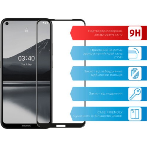 Стекло защитное ACCLAB Full Glue Nokia 3.4 (1283126511516)