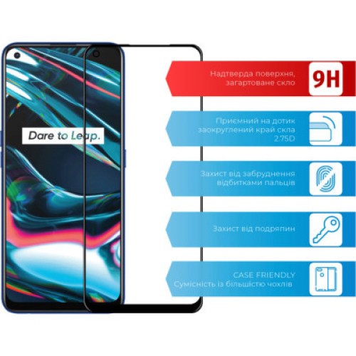 Стекло защитное ACCLAB Full Glue Realme 7 Pro (1283126508486)