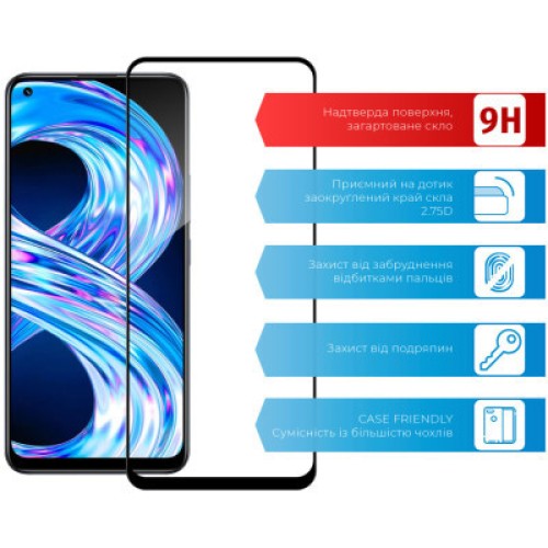 Стекло защитное ACCLAB Full Glue Realme 8 (1283126523205)