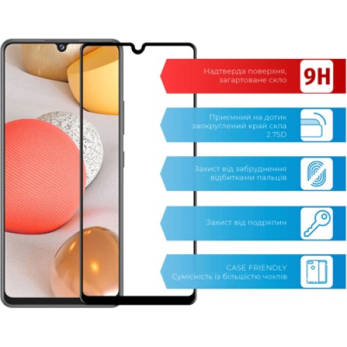 Стекло защитное ACCLAB Full Glue Samsung A42 (1283126510489)
