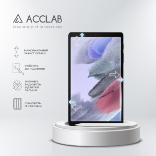 Стекло защитное ACCLAB Full Glue Samsung Galaxy Tab A7 LITE/A7 LITE WIFI/T225/T220 8.7" (1283126575624)