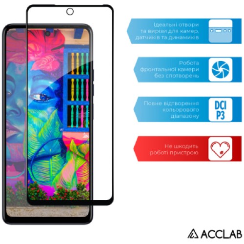 Стекло защитное ACCLAB Full Glue Tecno Spark 10 Pro (1283126580567)
