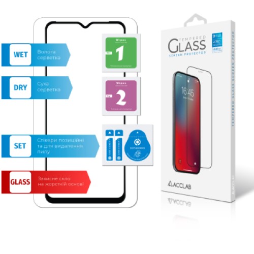Стекло защитное ACCLAB Full Glue Tecno Spark Go 2023 (1283126564819)