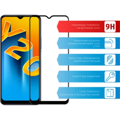 Стекло защитное ACCLAB Full Glue VIVO Y20/Y20i (1283126509001)