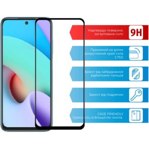 Стекло защитное ACCLAB Full Glue Xiaomi Redmi 10 (1283126517426)