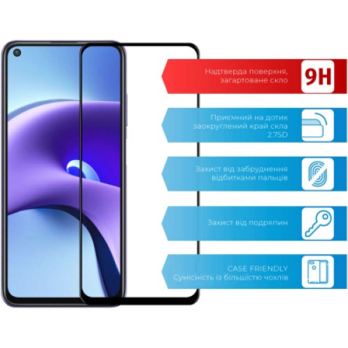 Стекло защитное ACCLAB Full Glue Xiaomi Redmi Note 9T (1283126510571)