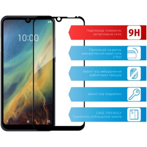 Стекло защитное ACCLAB Full Glue ZTE Blade A51 Lite (1283126535260)