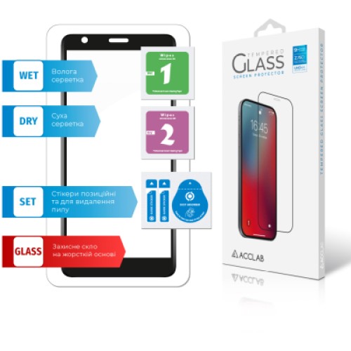 Стекло защитное ACCLAB Full Glue ZTE Blade L9 (1283126517723)