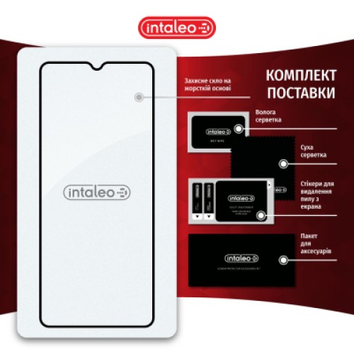 Стекло защитное Intaleo Full Glue Xiaomi Redmi 12C (1283126573774)
