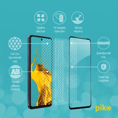 Стекло защитное Piko Full Glue Tecno Camon 18 Premier (1283126529214)