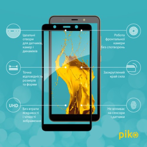 Стекло защитное Piko Full Glue Tecno POP 3 (BB2) (1283126503191)