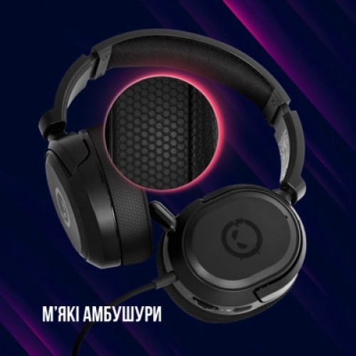 Наушники Lorgar Kaya 360 USB Black (LRG-GHS360)