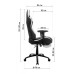 Кресло игровое GT Racer X-2534-F Gray/Black Suede (X-2534-F Fabric Gray/Black Suede)
