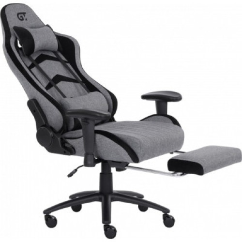 Кресло игровое GT Racer X-2534-F Gray/Black Suede (X-2534-F Fabric Gray/Black Suede)