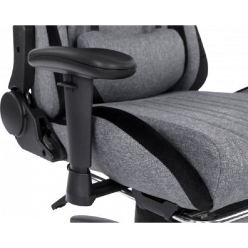 Кресло игровое GT Racer X-2534-F Gray/Black Suede (X-2534-F Fabric Gray/Black Suede)