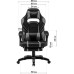 Кресло игровое GT Racer X-2749-1 Gray/Black Suede (X-2749-1 Fabric Gray/Black Suede)