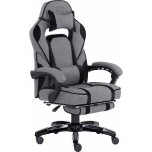 Кресло игровое GT Racer X-2749-1 Gray/Black Suede (X-2749-1 Fabric Gray/Black Suede)