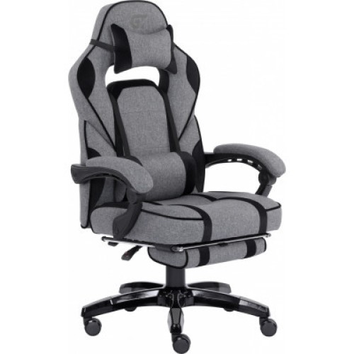 Кресло игровое GT Racer X-2749-1 Gray/Black Suede (X-2749-1 Fabric Gray/Black Suede)