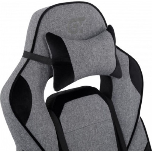 Кресло игровое GT Racer X-2749-1 Gray/Black Suede (X-2749-1 Fabric Gray/Black Suede)