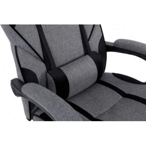 Кресло игровое GT Racer X-2749-1 Gray/Black Suede (X-2749-1 Fabric Gray/Black Suede)