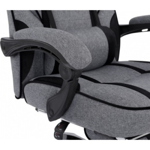 Кресло игровое GT Racer X-2749-1 Gray/Black Suede (X-2749-1 Fabric Gray/Black Suede)