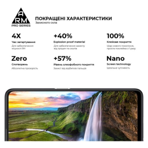 Стекло защитное Armorstandart Pro OPPO A96 Black (ARM61037)