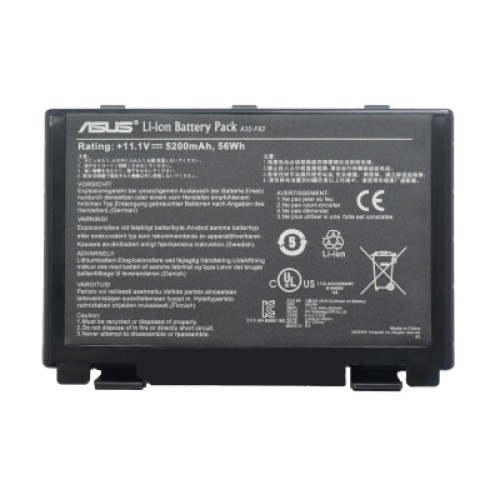 Аккумулятор для ноутбука ASUS A32-F82, 5200mAh (56Wh), 6cell, 11.1V, Li-ion, black (A47764)