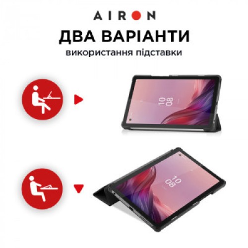 Чехол для планшета AirOn Premium Lenovo Tab M9 9" (TB-310FU) + protective film black (4822352781091)