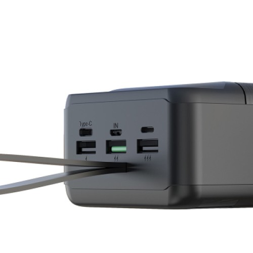 Батарея универсальная XO 80000mAh, PD/18W, QC3.0/22.5W, flashlight, Input(Micro,Type-C,Lightning), Output(3*USB,Type-C) (XO-PR160 / 29209)
