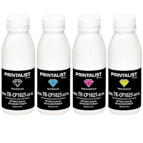 Тонер HP CLJ CP1025/M175/M275 SET Black 40г/Сolor 35г Printalist (TR-CP1025-SET-PL)