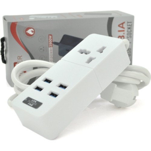 Сетевой фильтр питания Voltronic TВ-Т06, 1роз, 4*USB White (ТВ-Т06-White)