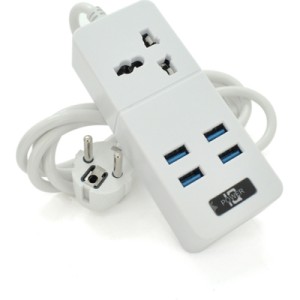 Сетевой фильтр питания Voltronic TВ-Т06, 1роз, 4*USB White (ТВ-Т06-White)