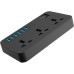 Сетевой фильтр питания Voltronic TВ-Т09, 3роз, 6*USB Black (ТВ-Т09-Black)