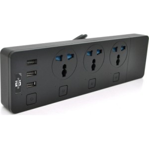 Сетевой фильтр питания Voltronic TВ-Т11, 3роз, 3*USB Black (ТВ-Т11-Black)
