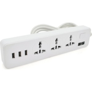 Сетевой фильтр питания Voltronic TВ-Т13, 3роз, 3*USB White (ТВ-Т13-White)