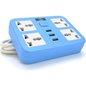 Сетевой фильтр питания Voltronic TВ-Т15, 4роз, 3*USB Blue (ТВ-Т15-Blue)