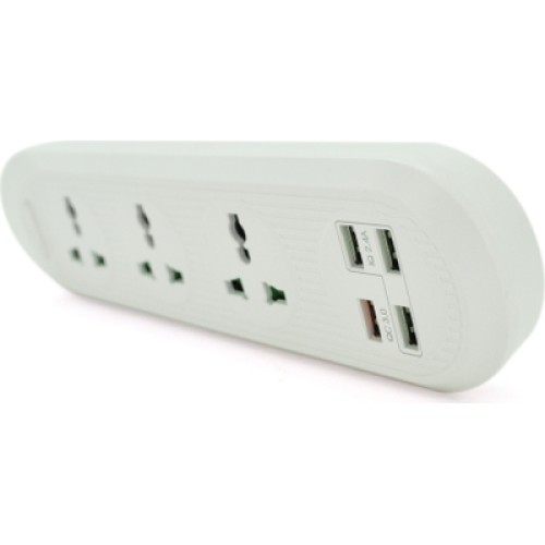 Сетевой фильтр питания Voltronic TВ-Т16, 4роз, 3*USB White (ТВ-Т16-White)