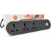 Сетевой фильтр питания Voltronic TВ-Т56, 3роз, 3*USB Black (ТВ-Т56-Black)