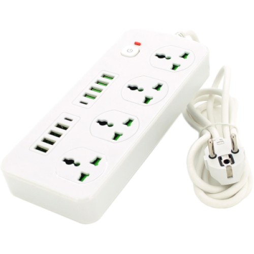 Сетевой фильтр питания Voltronic TВ-Т91, 4роз, 8*USB+2PD White (ТВ-Т91-White)