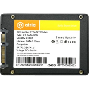 Накопичувач SSD 2.5" 240GB XT200 ATRIA (ATSATXT200/240)