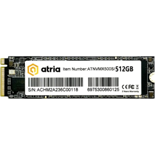 Накопитель SSD M.2 2280 512GB X500S ATRIA (ATNVMX500S/512)