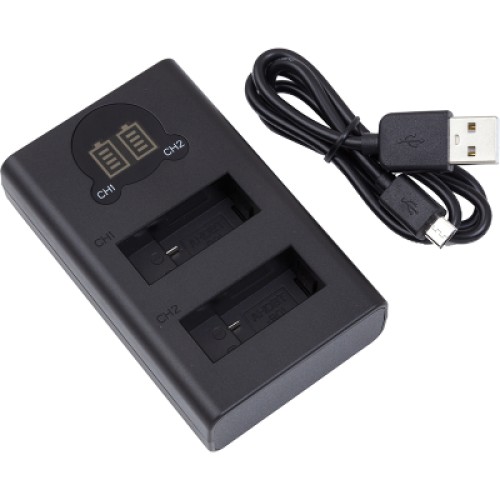 Зарядное устройство для фото PowerPlant GoPro DL-AHDBT901 with display 2 slots (CH980352)