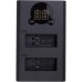 Зарядное устройство для фото PowerPlant GoPro DL-AHDBT901 with display 2 slots (CH980352)