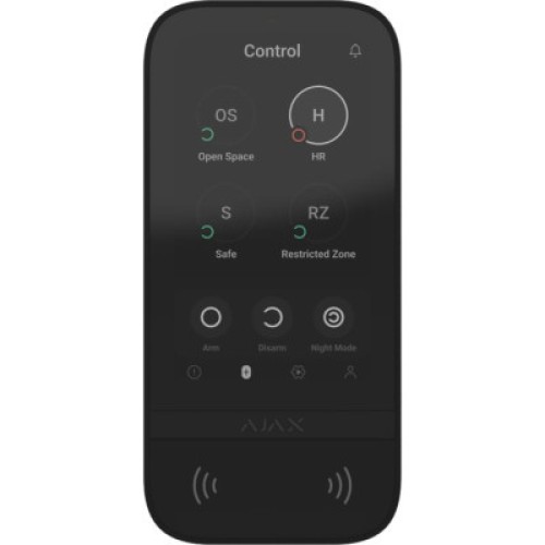 Клавиатура к охранной системе Ajax KeyPad TouchScreen black