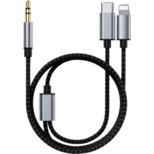 Кабель мультимедийный MH-232 AUX 3.5mm - USB Type-C - Lightning XoKo (XK-MH-232)