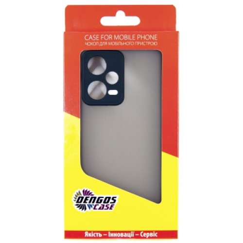 Чехол для мобильного телефона Dengos Matte Xiaomi Redmi Note 12 Pro 5g (black) (DG-TPU-MATT-128)